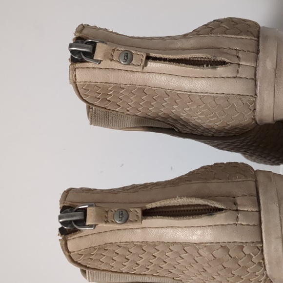 UGG Leather Wedge Sandals - Picture 4 of 8